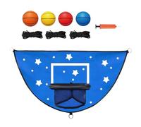 Panneau de Basket pour Trampoline - Set de Jeu de Dunk pour,Grand Ensemble de Basket pour Trampoline | pour Jardin, Cour, Fête, Parc, Aire de Jeux, Exercice Domestique