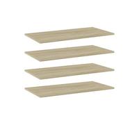 Panneaux de Bibliothèque Étagère 8 pcs Noir Brillant Bois d’Ingénierie vidaXL