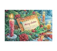 Panneau de Bienvenue de Noël 1000 Pieces Casse-tête Collectionneur en Carton sans Déformation Très Difficile Motif Complexe Décoration Murale Cadeau Noël Premium 1000 PCS