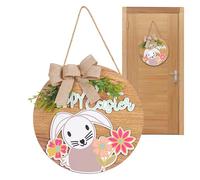 Panneau de bienvenue de Pâques, résistant aux intempéries, ne se décolore pas, panneau « Happy Easter » - pour printemps, famille, amis, maison, extérieur, mur, cour, fête, vacances, pendaison de