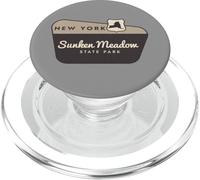 Panneau de Bienvenue et Vacances dans Le Parc d'État de Sunken Meadow à New York PopSockets PopGrip pour MagSafe