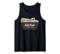 Panneau de Bienvenue et Vacances du Parc d'État de Lodi Point à New York Débardeur