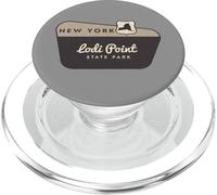 Panneau de Bienvenue et Vacances du Parc d'État de Lodi Point à New York PopSockets PopGrip pour MagSafe