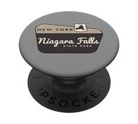 Panneau de Bienvenue et Vacances du Parc d'État de Niagara Falls à New York PopSockets PopGrip Adhésif