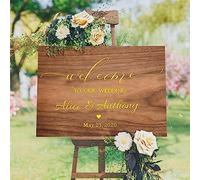Panneau De Bienvenue Mariage Un Mariage Moderne, Conseil De Mariage Français Panneau De Réception, Stickers Muraux Mariage, Autocollant Personnalisé, Plan De Table Mariage, Welcome to Our Wedding