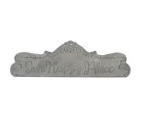 Panneau de Bienvenue Panneau Maison Panneau décoratif Panneau de Jardin Panneau de Cour,Gris