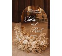 Panneau de bienvenue personnalisé, en verre acrylique doré miroir, 3 mm d'épaisseur, pour mariage, anniversaire, fête d'entreprise et tous les autres événements, fabriqué en Allemagne