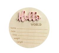 Panneau de bienvenue pour bébé, panneau « Hello Baby » pour hôpital - Panneau de bienvenue « Hello Birth Baby » - Panneau d'annonce de naissance pour décoration de bébé
