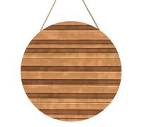 Panneau de bois rond de texture de couleur bois originale de 30,5 cm. Œuvre d'art exquise, bois respectueux de l'environnement, un choix élégant pour la décoration de la maison.