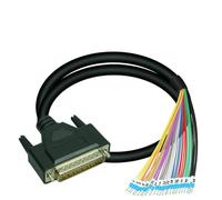 Panneau de bornier à câblage rapide DB44, Module séparateur à ressort DB44 mâle, Module d'interface à montage sur Rail DIN d-sub 1 pièces(Male Length 3Meter)