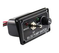 Panneau de bouton de bateau avec fusible pompe de cale On Off Control | Panneau de bouton à bascule pour camping-car, yacht, bateau, camion, kayak, canoë