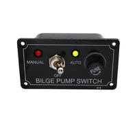 Panneau de boutons de bateau, contrôle manuel de la pompe de cale avec fusible, panneau de boutons à bascule pour camping-car, yacht, bateau, bateau, camion