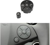 Panneau de boutons de commande du volant droit pour Mercedes-Benz W204 2007-2014, conduite à gauche (Noir)