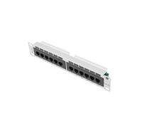 Lanberg PPU5-9012-S : Baie de Branchements 1U, 12 Ports RJ-45, Cat5/Cat5e, Montage Rack, Métal Gris, 215x44.5x32.5mm