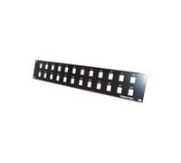 Panneau de brassage 19 2U 24 ports UTP keystone