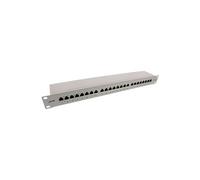 Panneau de brassage InLine® 19 Cat.6A 24 ports 1U gris clair RAL7035 G