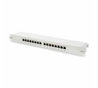 Panneau de brassage 19" DIGITUS cat.6, classe E, 16 x RJ45, 1 UH