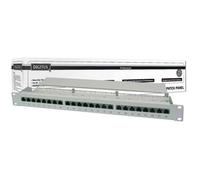 Panneau de brassage 19"" - DIGITUS - Cat.6 classe E - 24 ports RJ45 - Gris - Intérieur