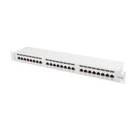 Panneau de brassage 24 PORT 1U cat.5e blindé gris PPS5-1024-S