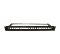 Panneau de brassage 24 ports 19'' 1U vide