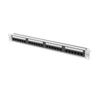 PANNEAU DE BRASSAGE 24 PORTS 1U 19" CAT.6A GRIS PPUA-1024-S