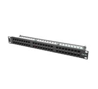 Panneau de brassage 48 PORT 1U cat.5e noir PPU5-1048-B