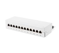 Panneau de brassage DIGITUS Desktop Cat.6A classe EA 12 x RJ45 1 UH gris