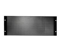 Panneau de brassage en maille ventilée 4U 48,3 cm - Équipement ventilé pour armoire de données - Boîtier vide en métal noir et vis de fixation
