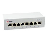 Panneau de brassage - EQUIP - 326521 - 8 ports RJ45 Cat.6A - Blind A - Gris clair