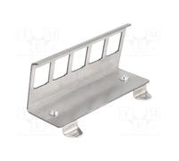 Panneau de brassage ; Keystone, angle ; argent ; pour rail 88141