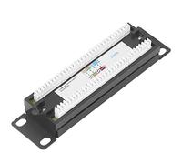 Panneau de Brassage Réseau Mural 8 Ports UTP Cat6, Support de Câblage Non blindé pour Câble 23-28 AWG