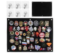 Panneau de Brassage Tactique 60 x 45 cm Pliable Tableau D'affichage Tactique Avec Crochet et Boucle pour le Stockage et la Vtrine des Badges Patchs pour Combat, Moral, Panneau de Support à Suspendre