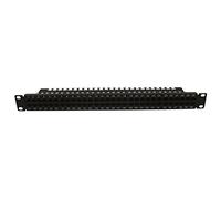 Panneau de brassage téléphonique noir 19'' 1U 60 ports ISDN Cat, 3
