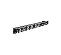 InLine 76848 °C Patch Panel 48 Way Patch Keystone Snap-in Feuille Vide 48.3 cm/48,3 cm Noir