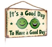 Panneau de bureau amusant « It's A Good Day To Have A Good Day To Have A Good Day » Décor pour chambre à coucher Décoration de camping-car (23 x 35 cm)