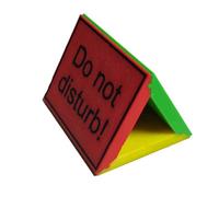 Panneau de bureau - Panneau de bureau à 3 côtés « Do Not Disturb » | Panneau d'impression 3D pour salle de réunion, indicateur de bureau, panneau de salle de conférence, décoration de dortoir