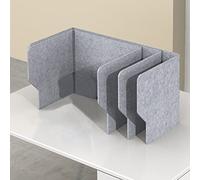 Panneau de Bureau Pliable et Vertical avec 3 Panneaux insonorisants, Panneau Acoustique de confidentialité, séparateur de Bureau Acoustique pour Bureaux, écoles, bibliothèques, Maison (Taille : 100