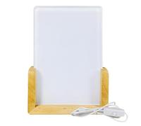 Panneau de cadre photo acrylique LED pour sublimation, base en bois massif de 6 x 4 pouces pour conceptions personnalisées de transfert de chaleur, support de lumière nocturne personnalisé