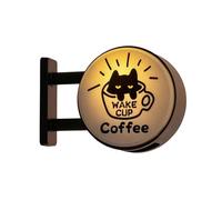 Panneau de café néon | Lumière d'ambiance magnétique | Aimant décoratif pour réfrigérateur | Pour propriétaires, appartement, cuisine, bureau, dortoir, garage, salle de classe, salle de pause