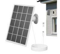 Panneau de caméra de sécurité - Panneau imperméable de 6,69 pouces | Source d'alimentation de surveillance de chargeur solaire | Fournit une charge efficace à l'épreuve de l'eau pour les caméras à