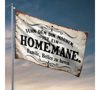 Panneau de chambre universitaire « Home Away From Home » : un havre confortable pour la famille et le confort - Décorations d'automne pour chambre - Drôle (120 x 180 cm)