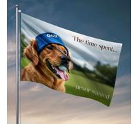 Panneau de chambre universitaire « The Time Spent Playing Golf Is Never Wasted » - Décorations pour la cuisine - Articles cool pour garçons (152 x 244 cm)