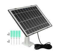 Panneau de charge solaire 10 W pour Arlo Pro 4 pour Ultra 2 Pro 3 Pro 5S et caméras de sécurité projecteur Sortie 5 V avec 20 % d'efficacité IP65 Chargeur en silicone monocristallin étanche pour câble