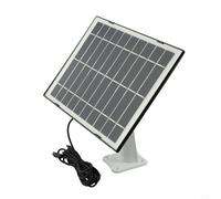 Panneau de charge solaire 10 W pour Arlo Pro 4, Ultra 2, Pro 3, Pro 5S et caméra projecteur - Chargeur solaire en silicone monocristallin avec sortie 5 V, IP65 (noir)