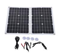 Panneau de charge solaire 18 V, haute efficacité, pliable, flexible, production d'énergie de 40 W avec plusieurs protections pour voitures, camping-cars, bateaux, VTT, aventures