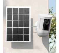 Panneau de charge solaire, 3,3 W 5 V, chargeur solaire portable monocristallin pour Eufy, ou pour Ring et pour caméras Blink (blanc)