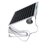 Panneau de charge solaire 5 V 1000 mA pour systèmes de surveillance de caméra Ring Doorbell Câble de 3 mètres en silicone monocristallin (blanc)