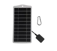 Panneau de charge solaire 5 V pour appareils de 3,7 V, port USB permettant une connexion directe avec des câbles standard (blanc)