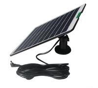 Panneau de charge solaire 5 W pour appareils photo Arlo Pro 4, Ultra 2, Pro 3, Ultra, Pro 5S avec sortie efficace 5 V fournissant une énergie solaire durable pour systèmes de sécurité extérieurs (Noir