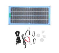 Panneau de charge solaire haute efficacité 15 W 18 V avec sortie USB CC, cellules solaires en silicium monocristallin et protection contre les